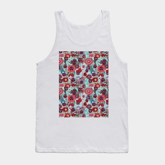 Odilon inspired masks Tank Top by Remotextiles